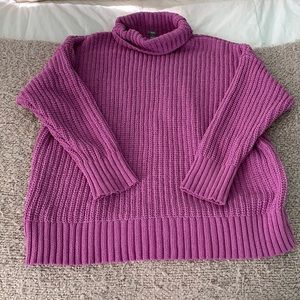 Aerie oversize purple sweater